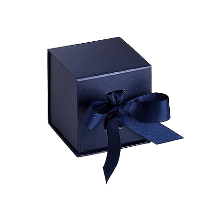 Navy Blue Small Cube Magnetic Gift Boxes wholesale