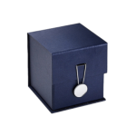 Custom Navy Blue Small Cube Magnetic Gift Boxes