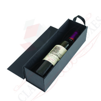 Black Wine Bottle Boxes Wholesale