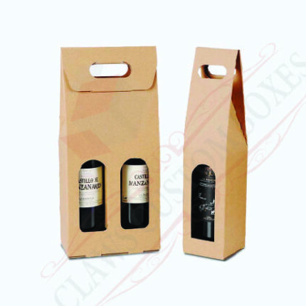 Custom Kraft Wine Bottle Boxes