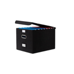 magnetic lid folio file storage boxes