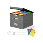 magnetic lid folio file storage boxes wholesale