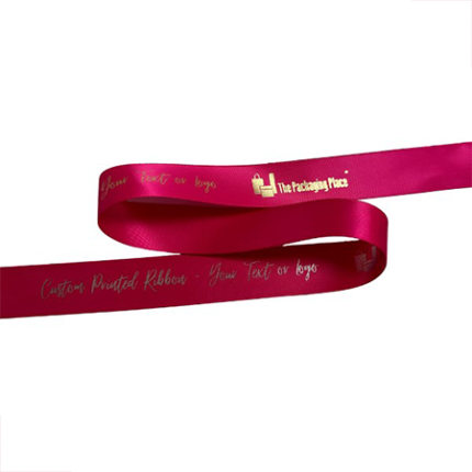 Azalea Grosgrain Ribbon With Logo