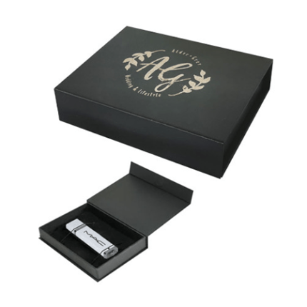 Black Medium Rectangle Magnetic Gift Boxes