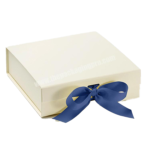 Ivory A4 Deep Magnetic Gift Packaging Boxes With Ribbon