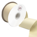 Ivory Grosgrain Ribbon With Logo