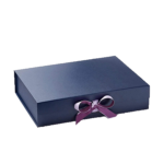 Navy Blue A4 Shallow Magnetic Gift Boxes Wholesale