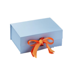 Powder Blue A4 Deep Magnetic Gift Boxes With Ribbon