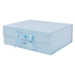 Powder Blue A4 Deep Magnetic Gift Boxes With Ribbon Wholesale