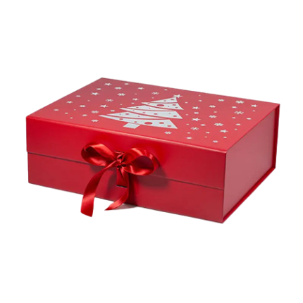 Red A4 Deep Magnetic Gift Boxes With Ribbon