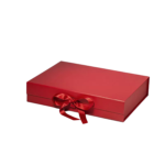 Red A5 Deep Magnetic Gift Boxes With Ribbon