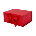 Red A5 Deep Magnetic Gift Boxes With Ribbon Wholesale