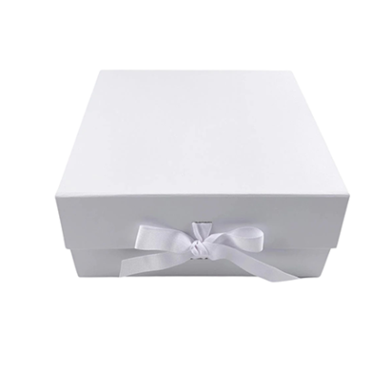 White Medium Square Magnetic Gift Boxes wholesale