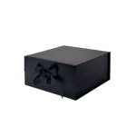 White Medium Square Magnetic Gift Boxes with logo