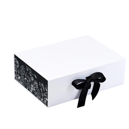 White medium rectangle magnetic gift boxes