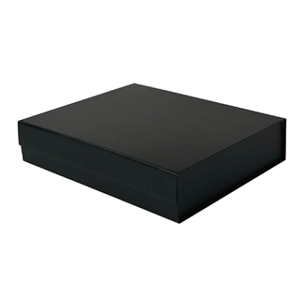 black a4 shallow magnetic gift boxes