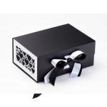 black medium square magnetic gift boxes