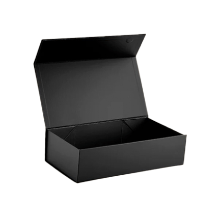 Custom Black Medium Rectangle Magnetic Gift Boxes wholesale