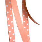 Custom Coral Ice Grosgrain Ribbon