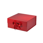 Custom Red Medium Square Magnetic Gift Boxes