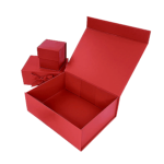 Custom Red Medium Square Magnetic Gift Boxes Wholesale