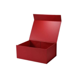 red large square magnetic gift boxes with logo